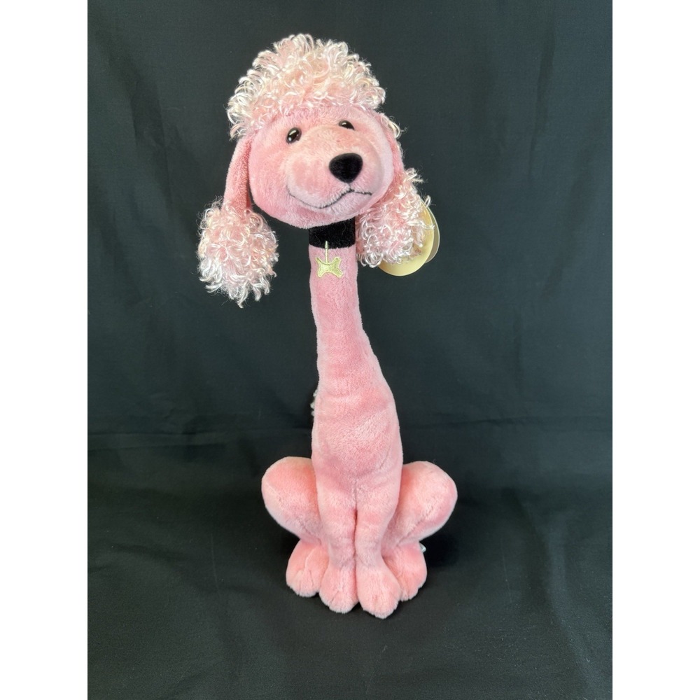 SKM 16" Long Neck Pink Poodle Plush/Stuffed Animal New With Tag